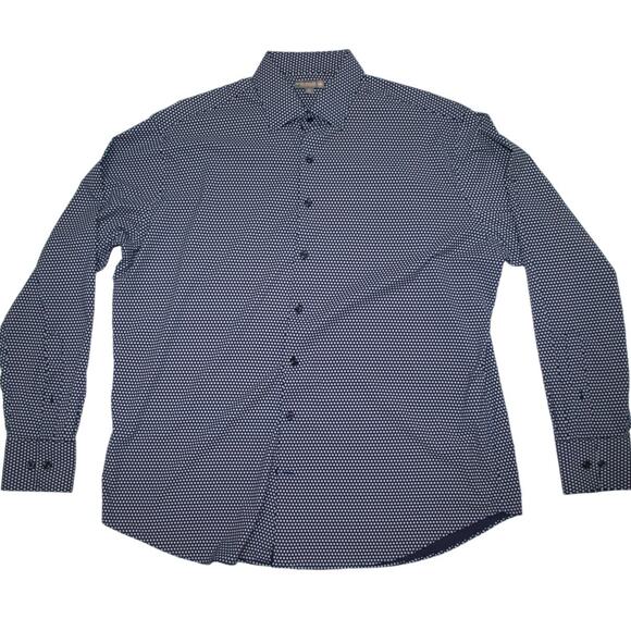Peter Millar Summer Comfort Blue Mens Shirt XL - Picture 1 of 11